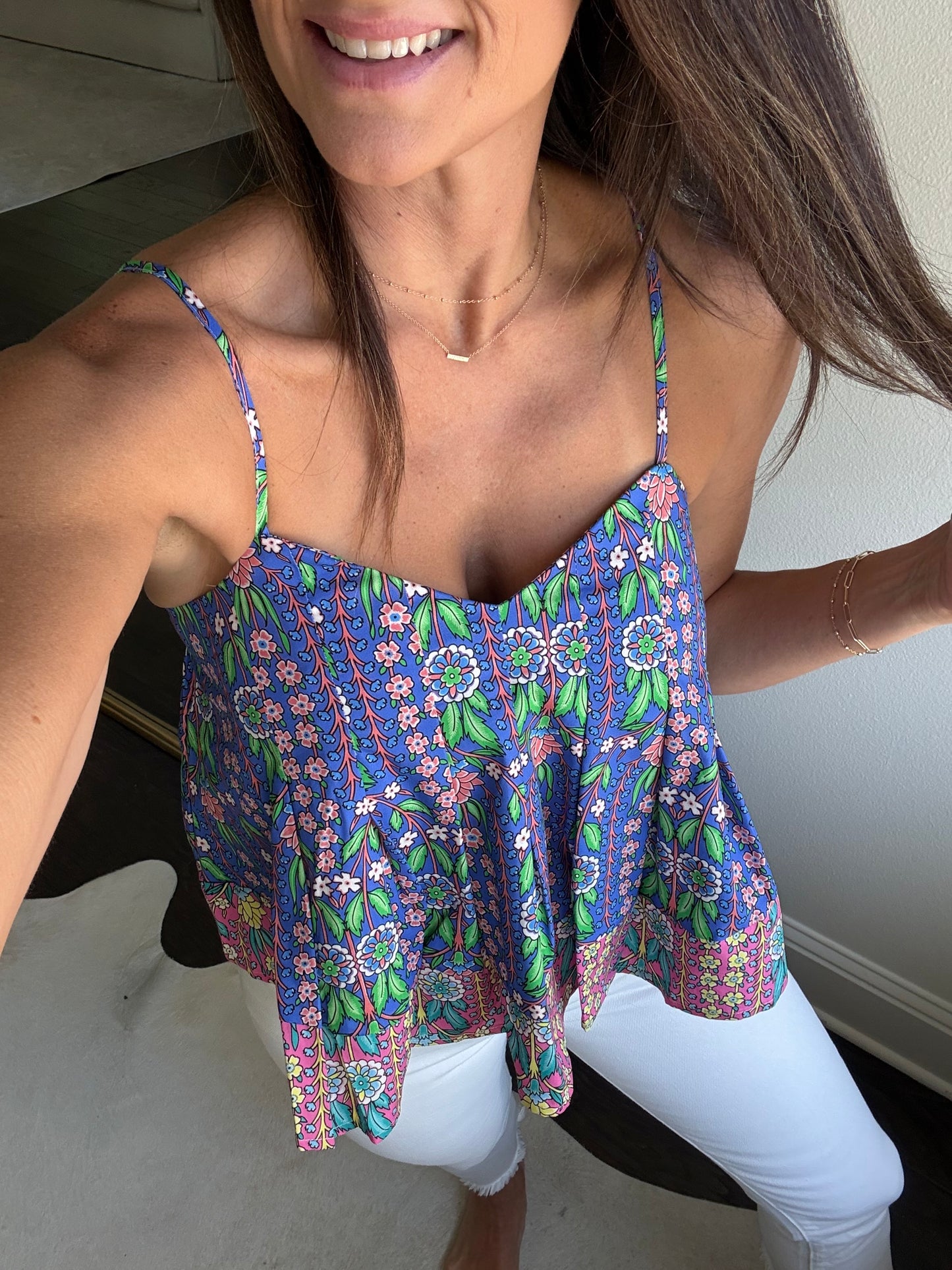 Emily Tank Top- Blue
