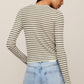 Z Supply Rosanna Stripe Sweater Top- Chalk