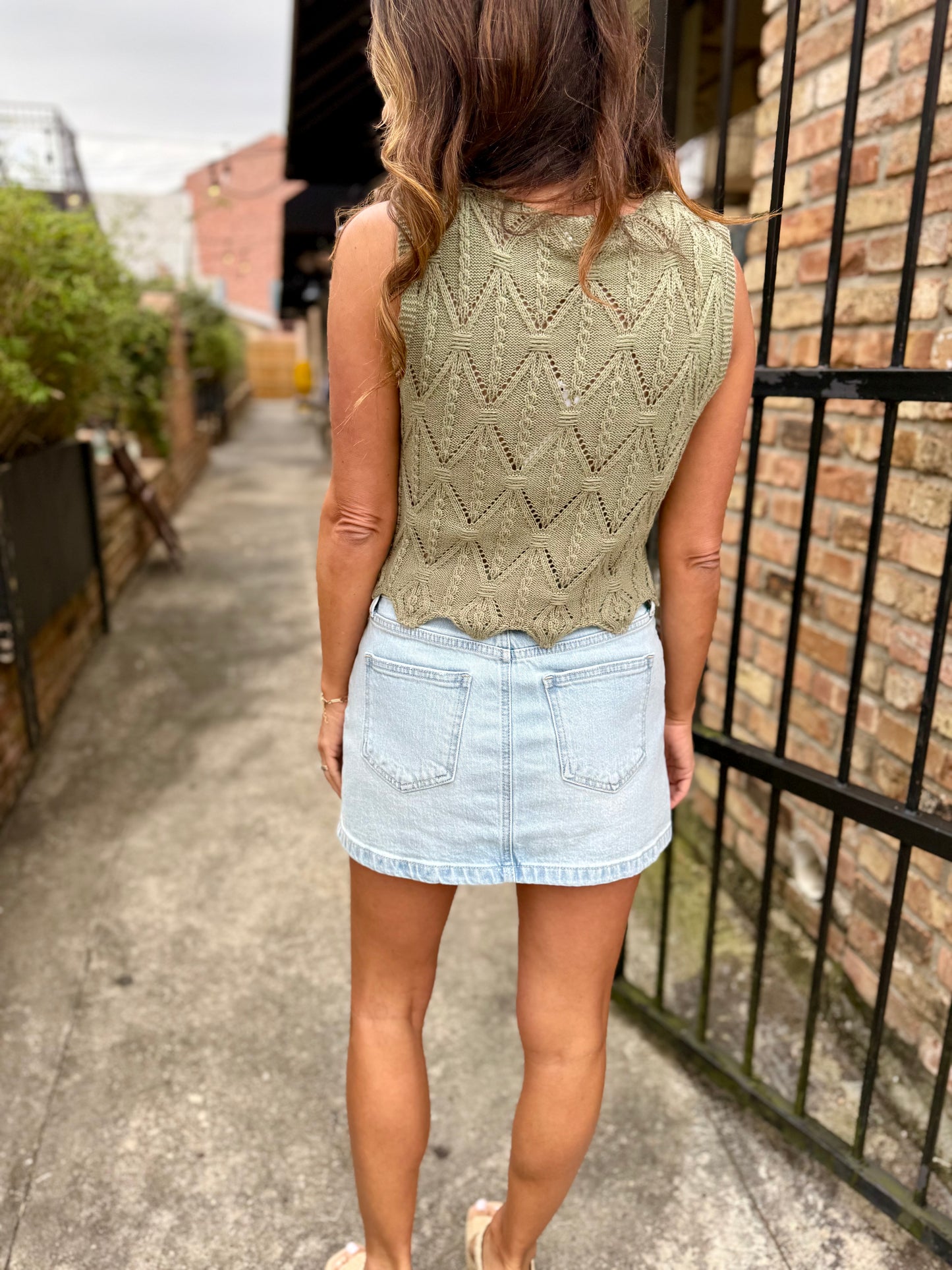 Meaux Denim Mini Skirt- Light Denim