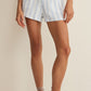 Z Supply Daylight Striped Shorts- Sea Salt