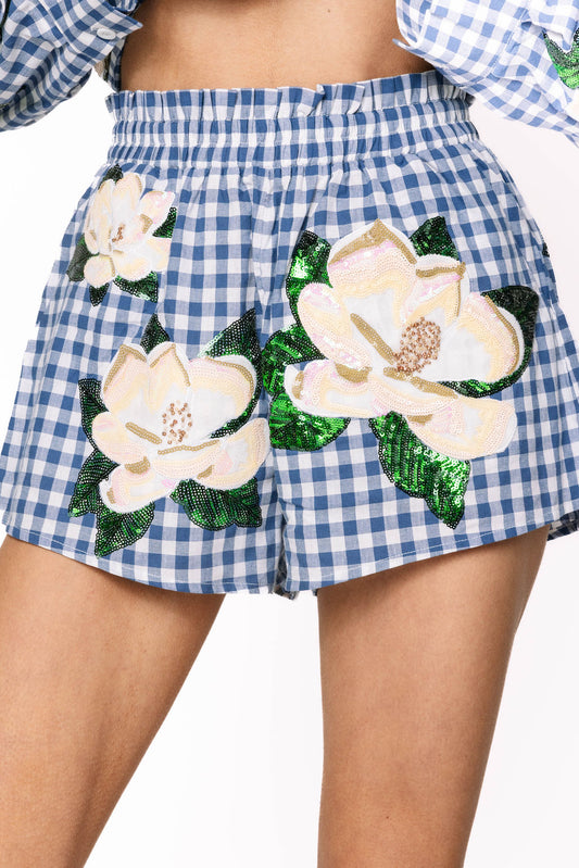 Scattered Magnolia Shorts