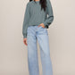 Z Supply Coming Up Sweater- Succulent