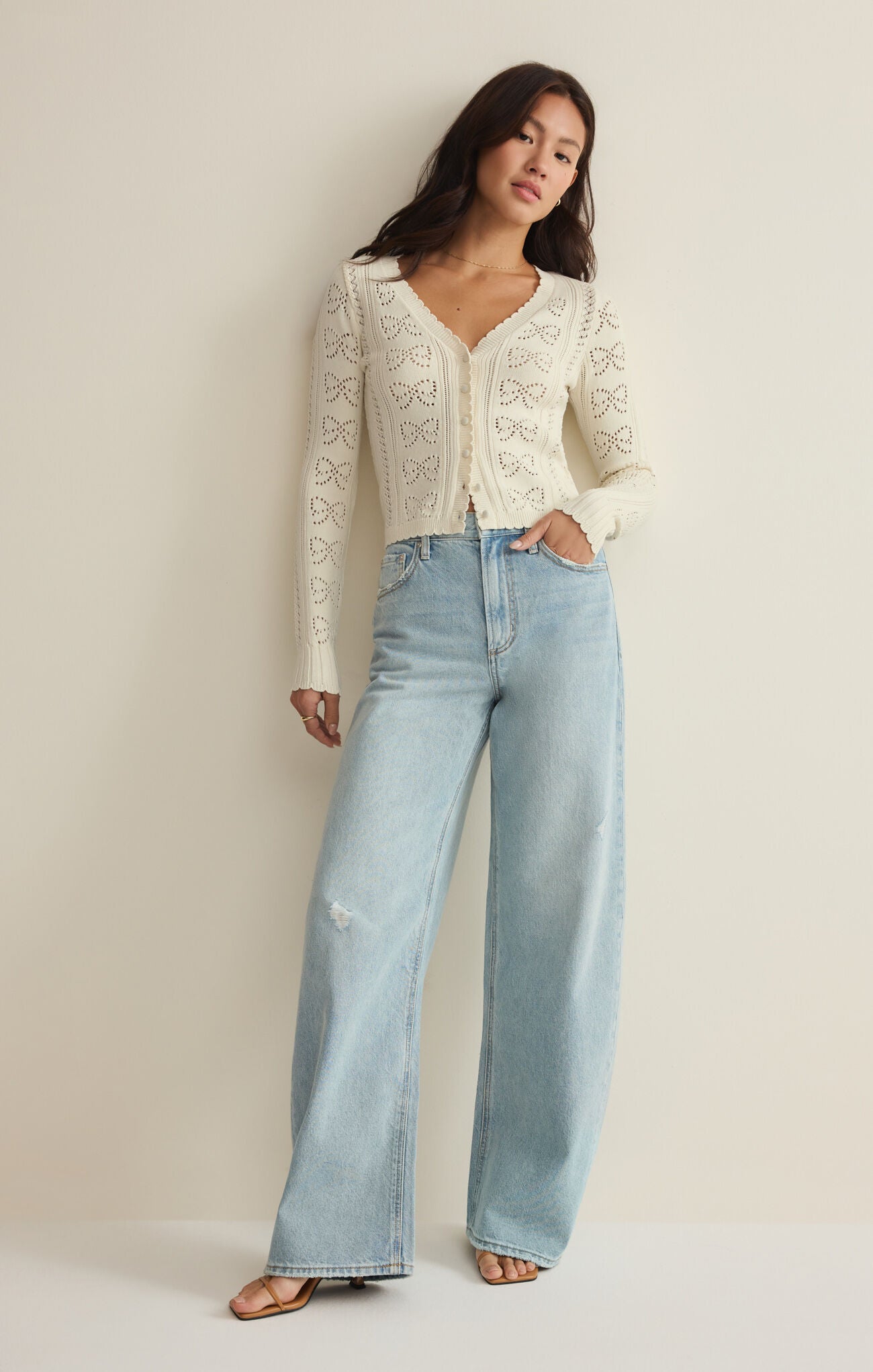 Z Supply Gema Cardigan- Cloud