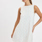Ditsy Eyelet Mini Dress- Pink Pop