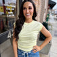 Ruby Ruched Tank- Yellow
