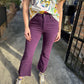 Carrollton HR Cropped Flare- Purple