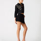 Brightin Denim Skort- Washed Black