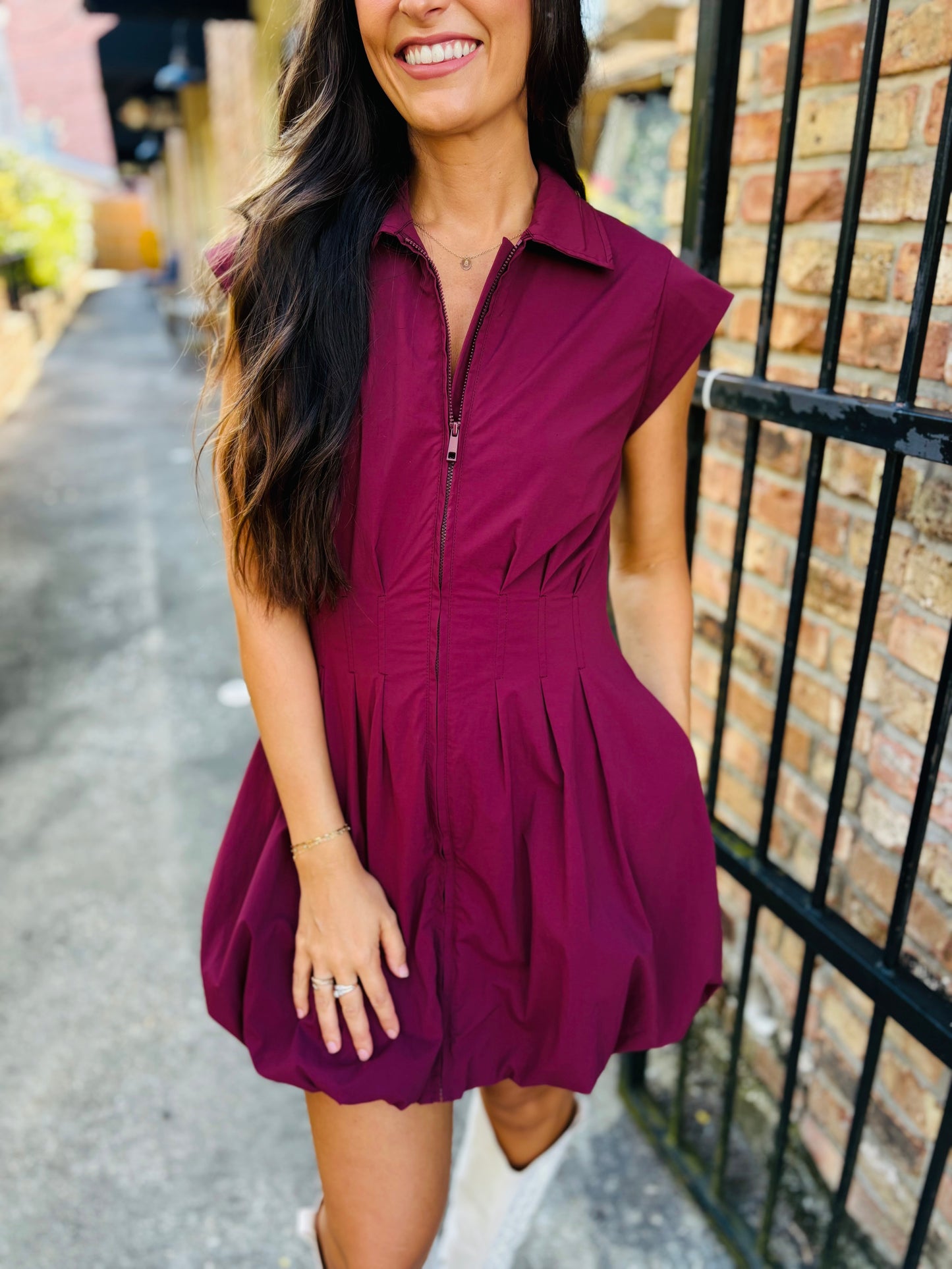 Dyanne Dress- Wine
