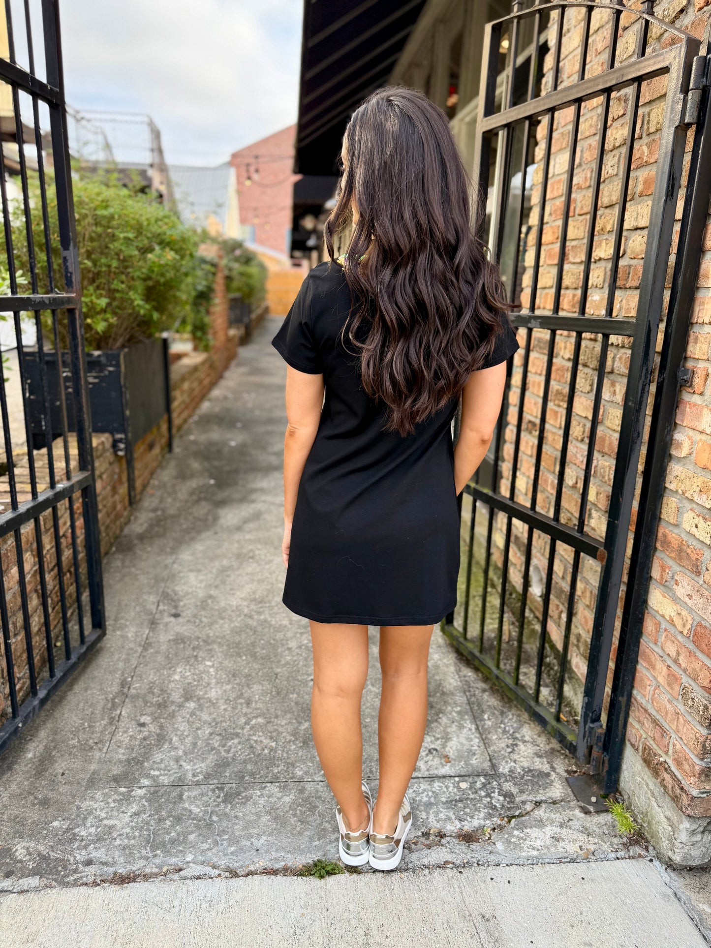 Mardi Gras Bead Dress- Black