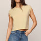 Z Supply Flex Sleeveless Tee- Lemon Chiffon