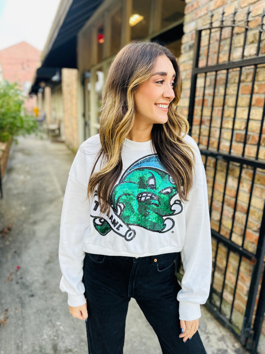 Tulane Sweatshirt- White