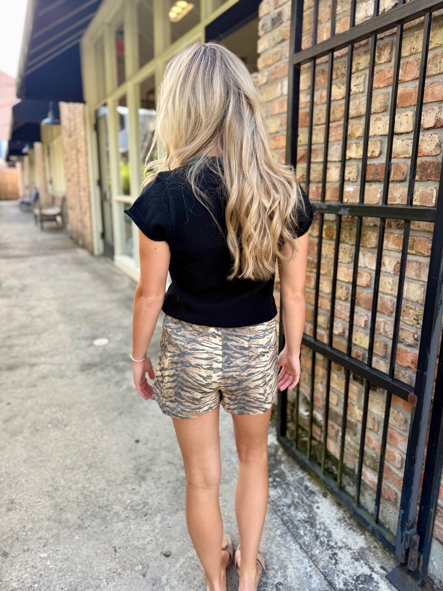 Tiger Elastic Shorts