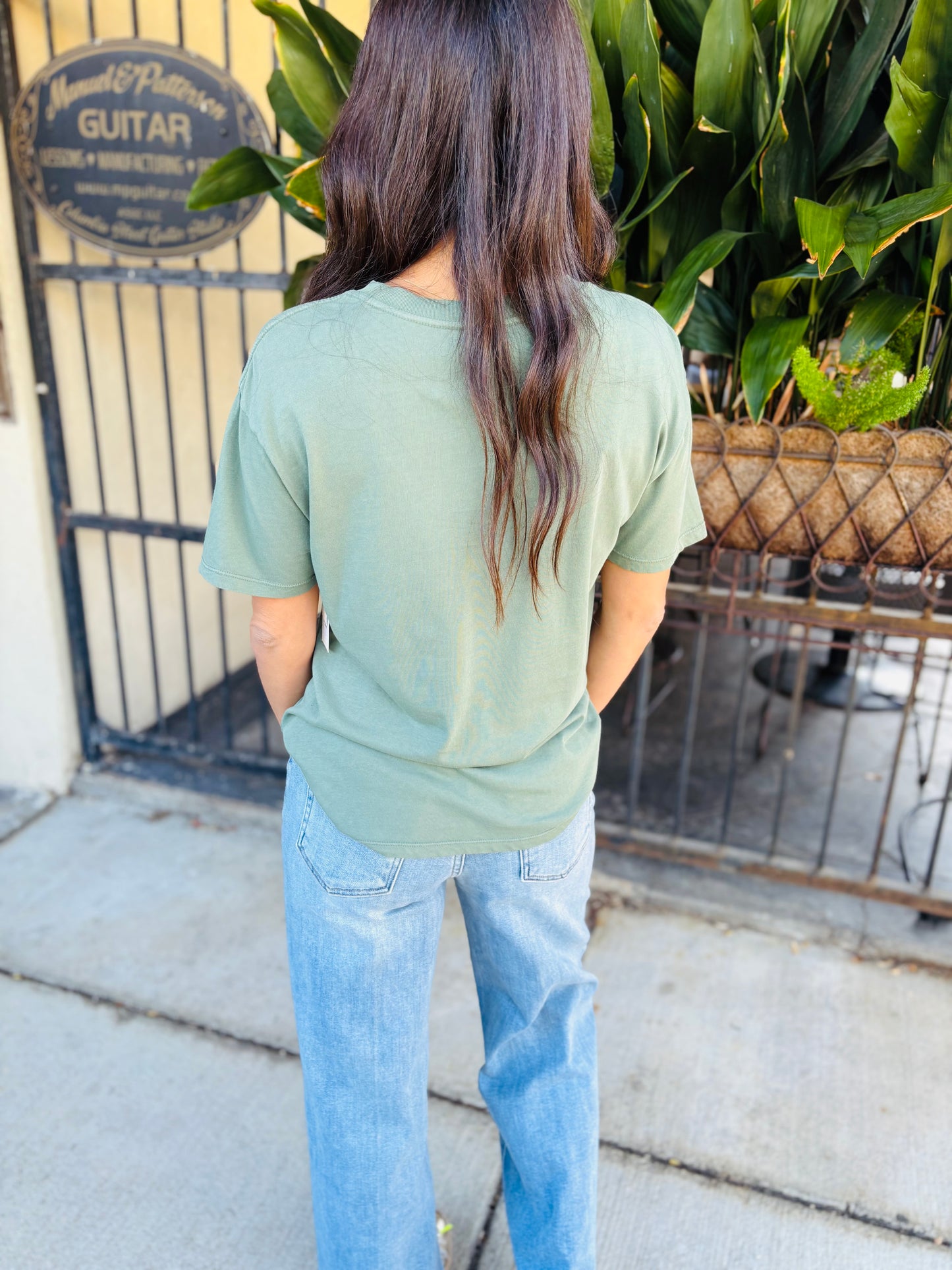 Z Supply Spicy Marg Boyfriend Tee- Hunter Green