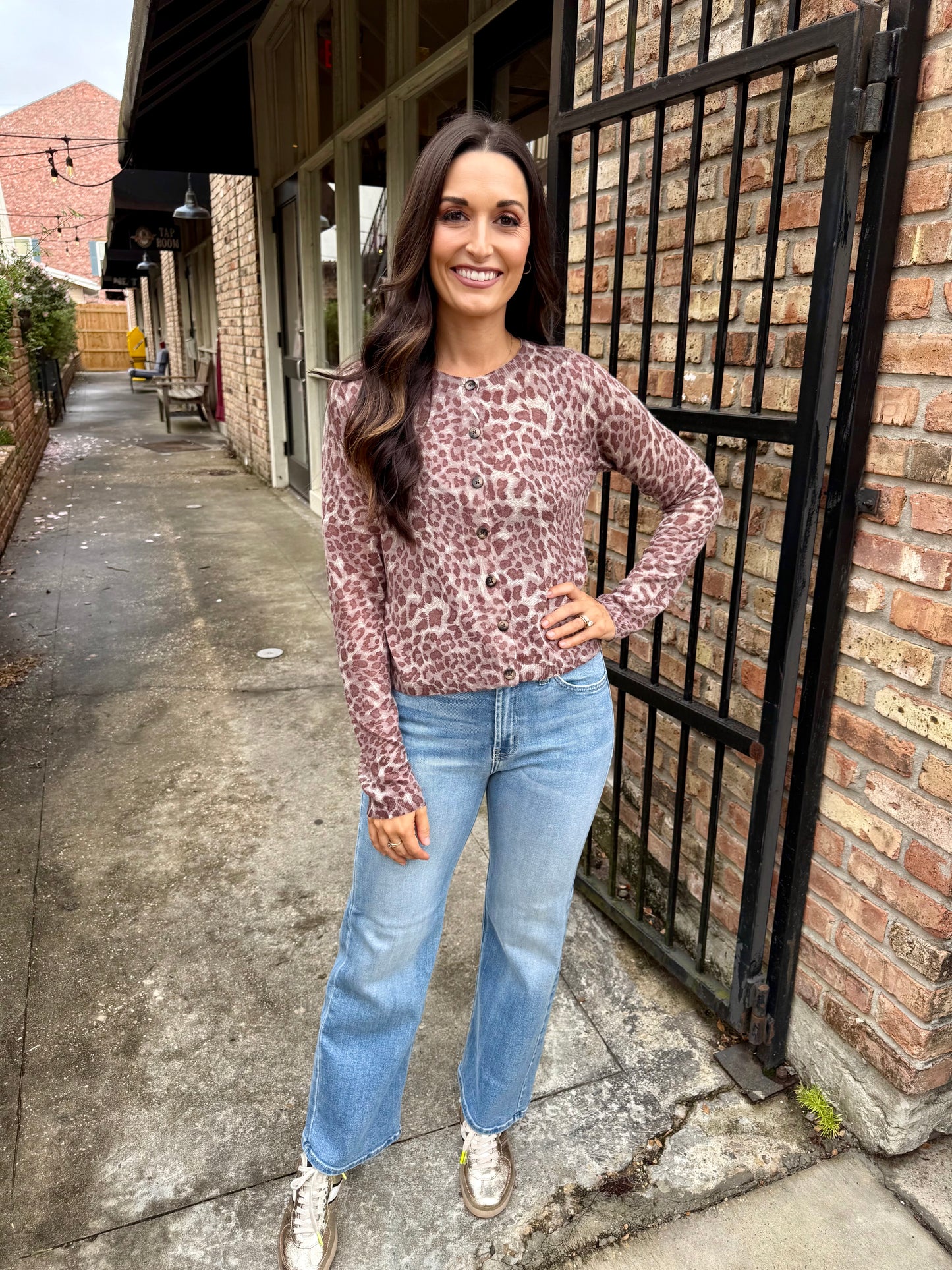 Dania Leopard Cardigan