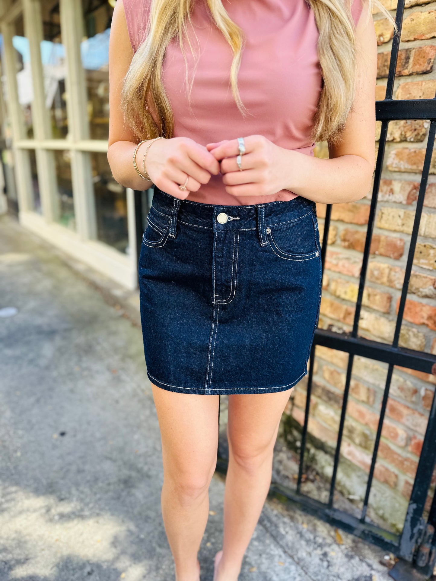 Micro Denim Skirt