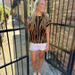 Tiger Boxy Sweater Top