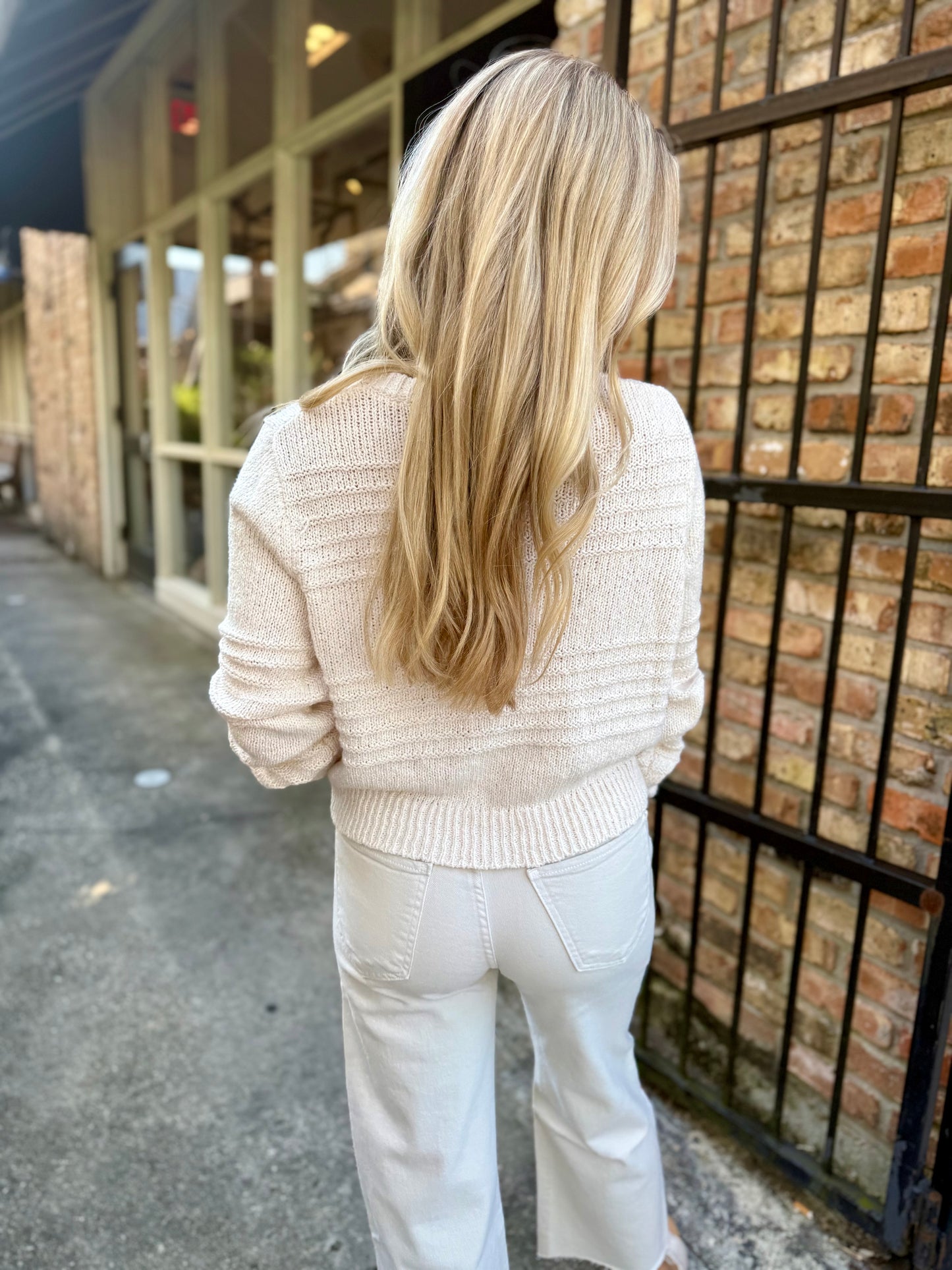 Z Supply Between the Lines Cardigan- Crystal