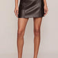 Z Supply Roux Mini Skirt- Dk Choc