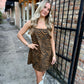 Tiger Print Square Shift Dress