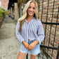 Z Supply Perfect Striped Button Up- White