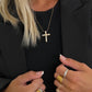 Puffy Cross Necklace