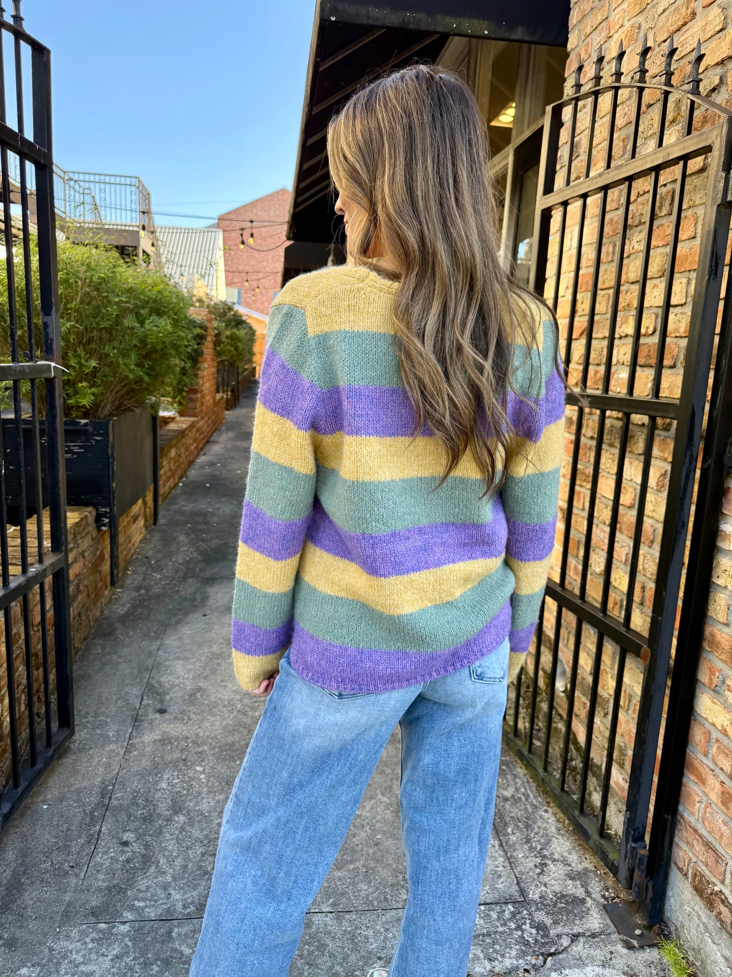Press Stripe MG Sweater