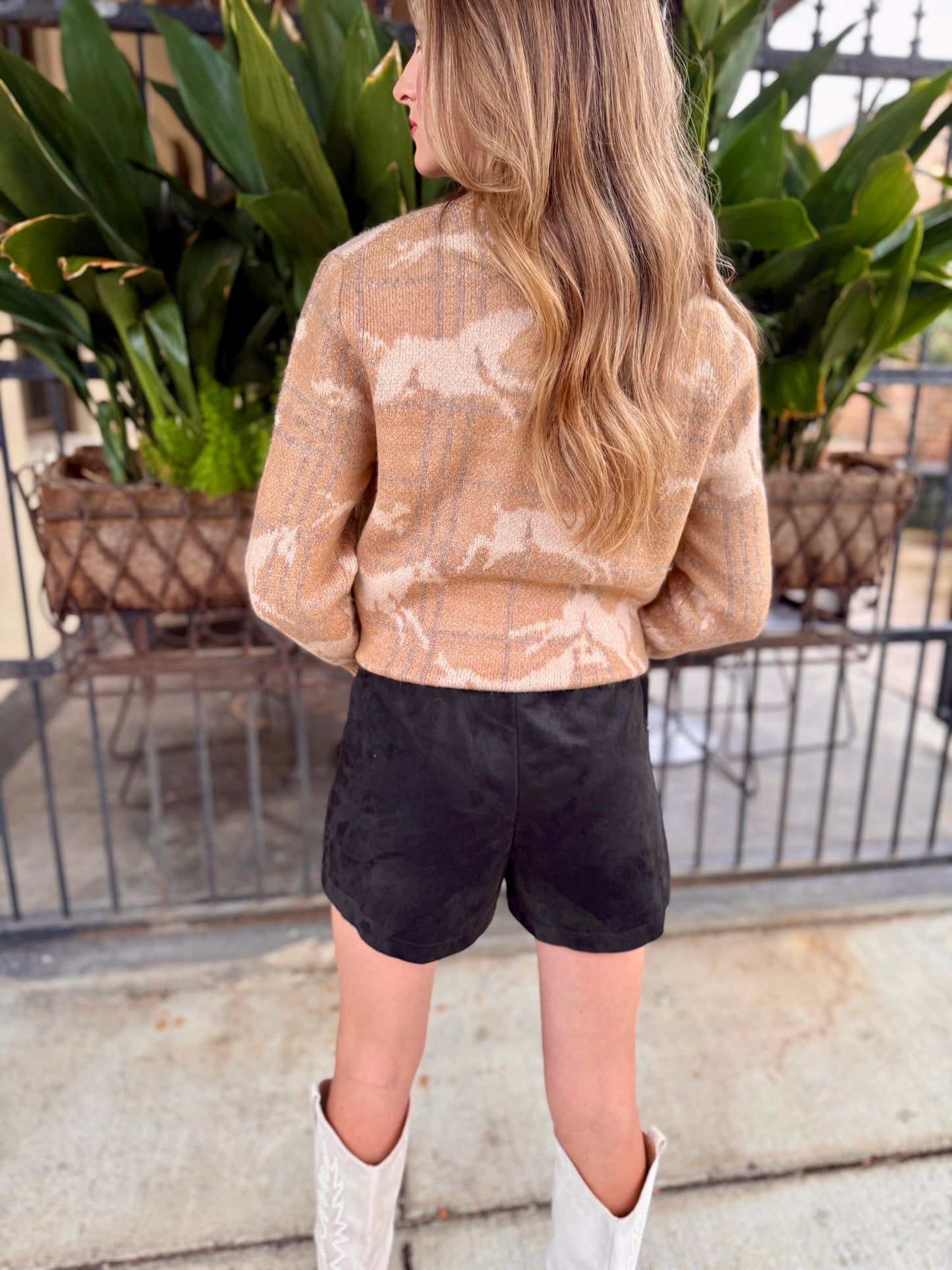 Z Supply Tia Suede Short- Black