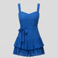 Hailey Romper- Blue Eyelet