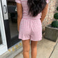 Nicole Striped Shorts- Pink/Rose