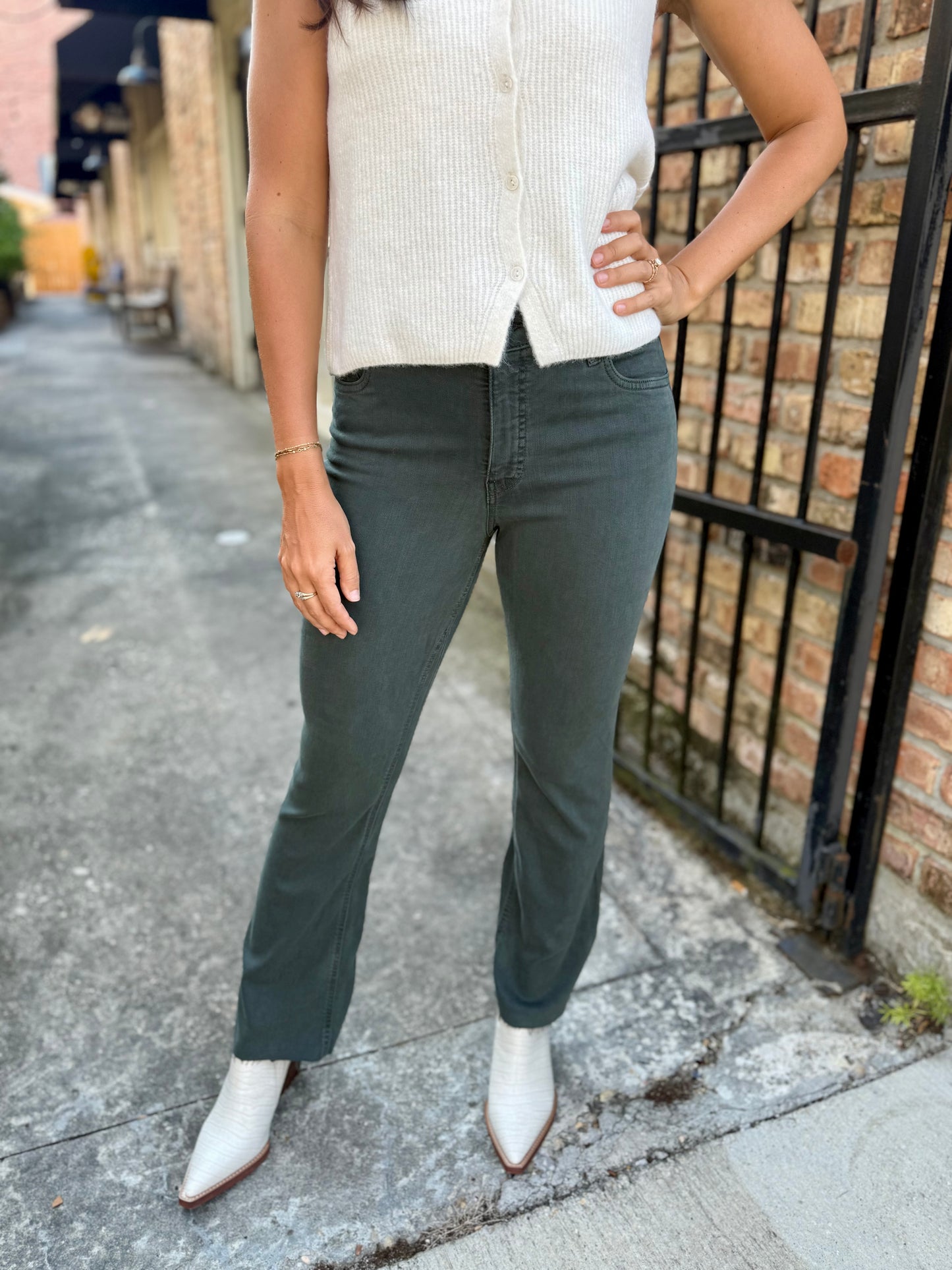 Kelsey (Pewter Green) HR Ankle Flare