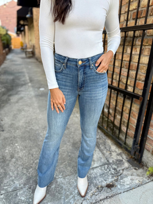 Stella (Hardworking) HR Flare Denim- Blue