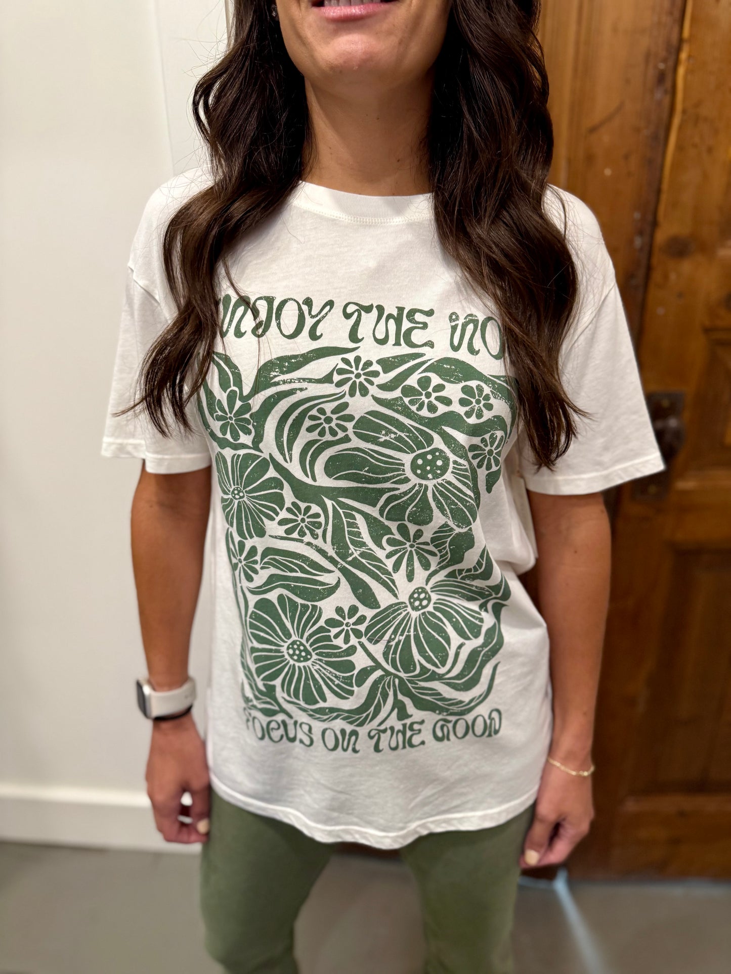 Z Supply Radiate Boyfriend Tee- Sea Salt