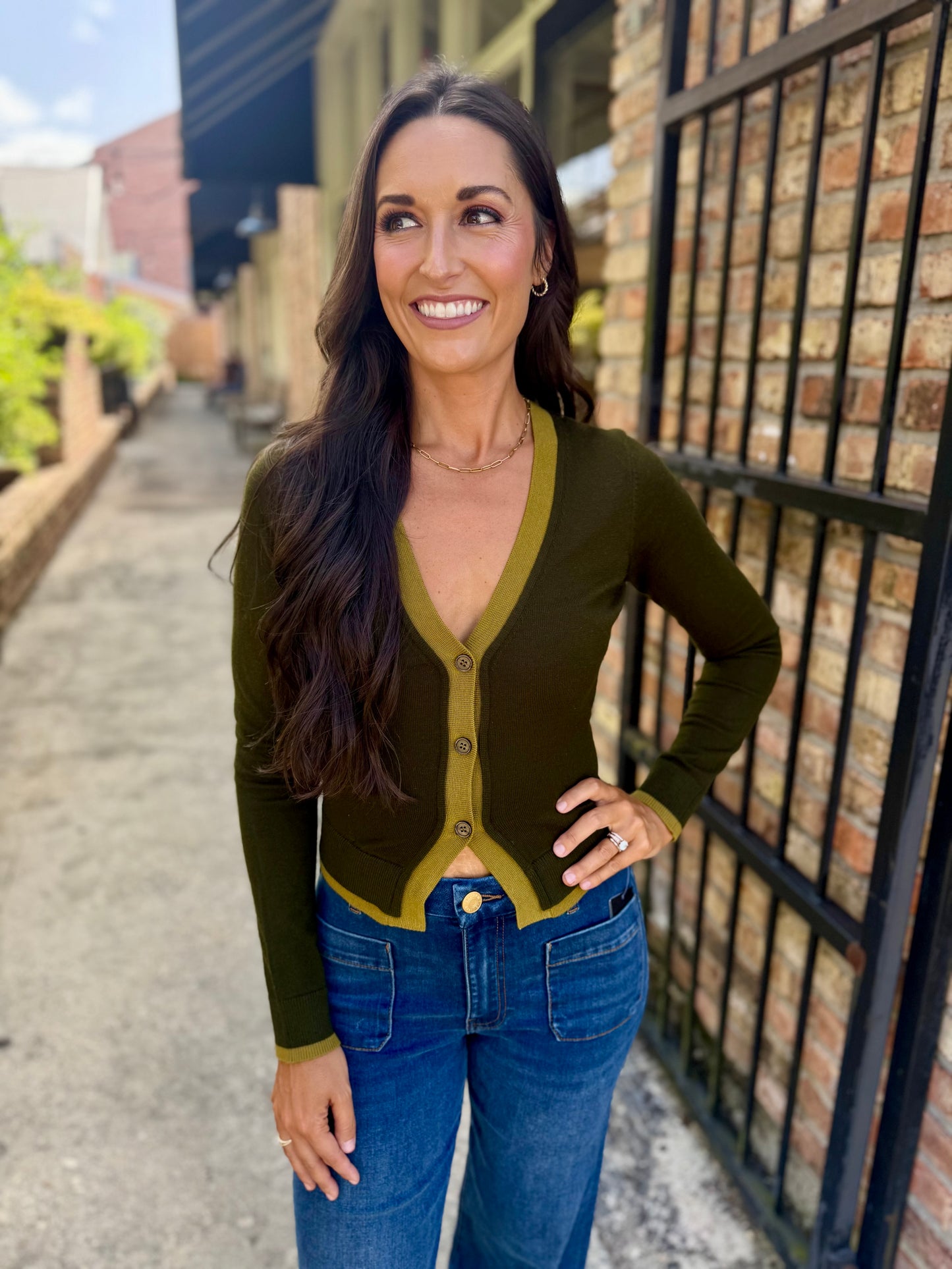 Arwen Cardigan- Dark Olive