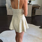 Kylie Romper- White Tweed