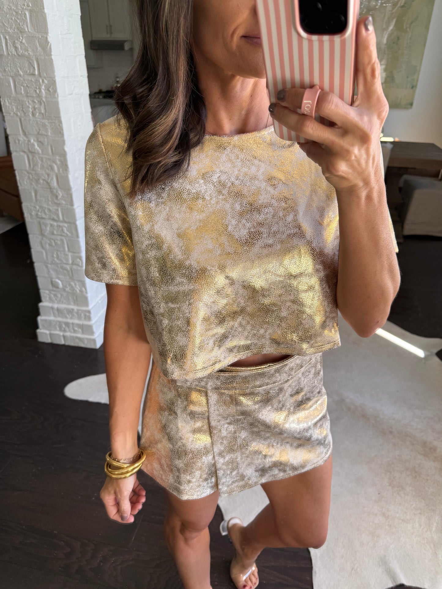 Nina Top- Gold Pointe