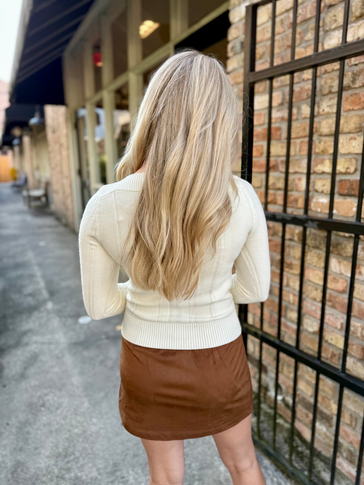 Serra Sweater- Antique/Ivory