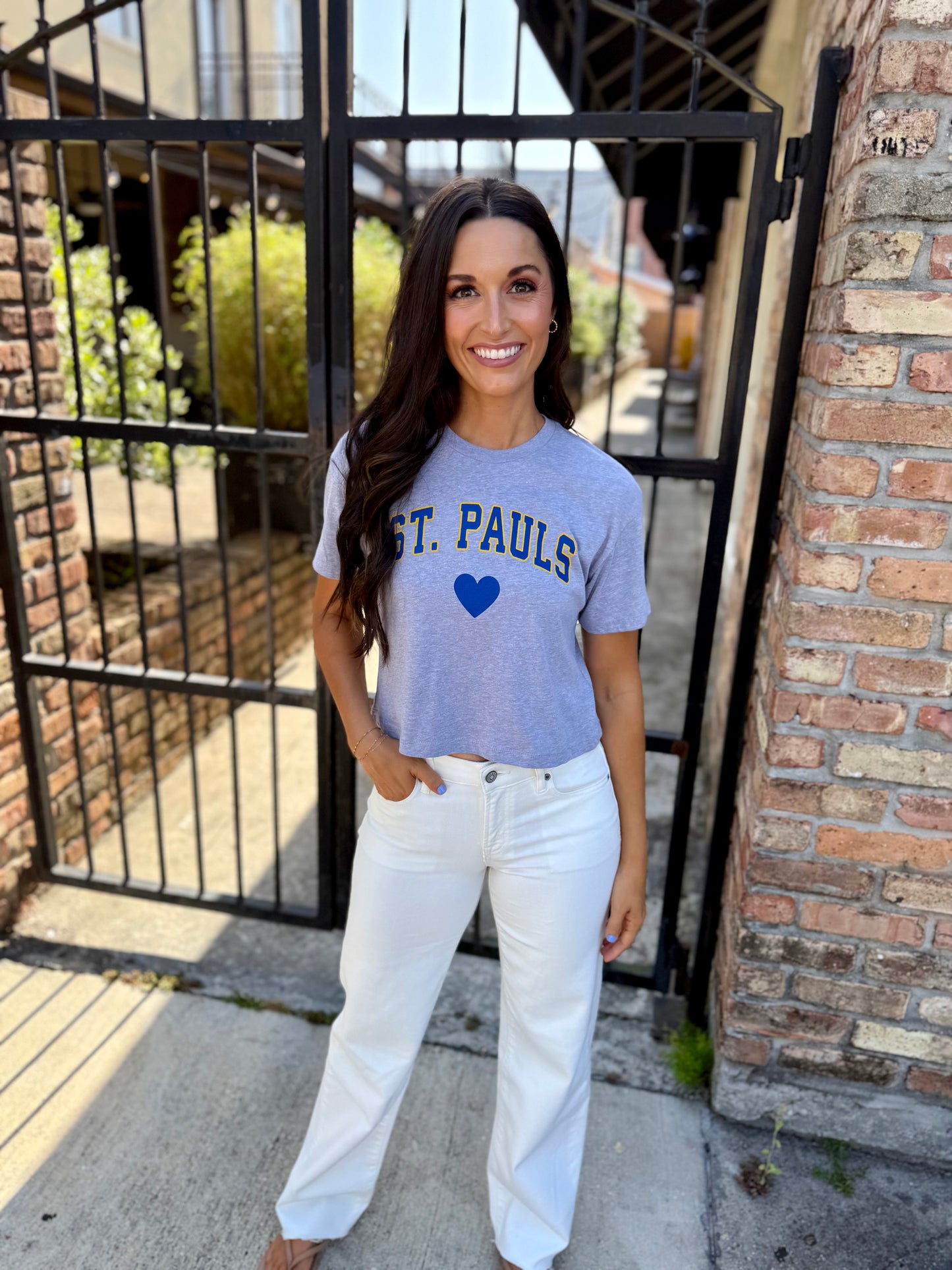 St. Paul's Heart Tee- Grey