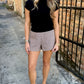 Quinn SS Sweater Top- Black