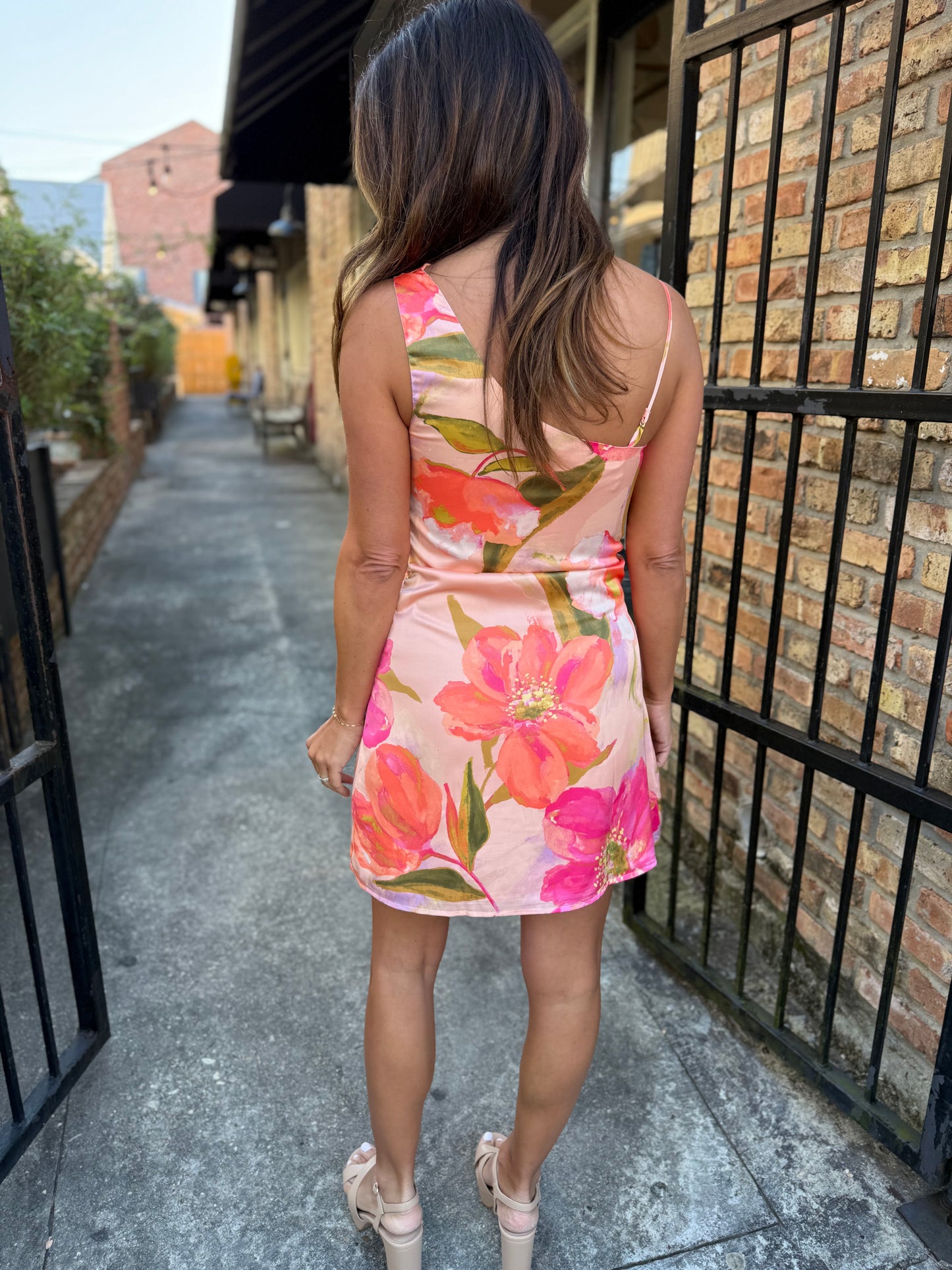 Lugo Asymmetrical Dress- Pink