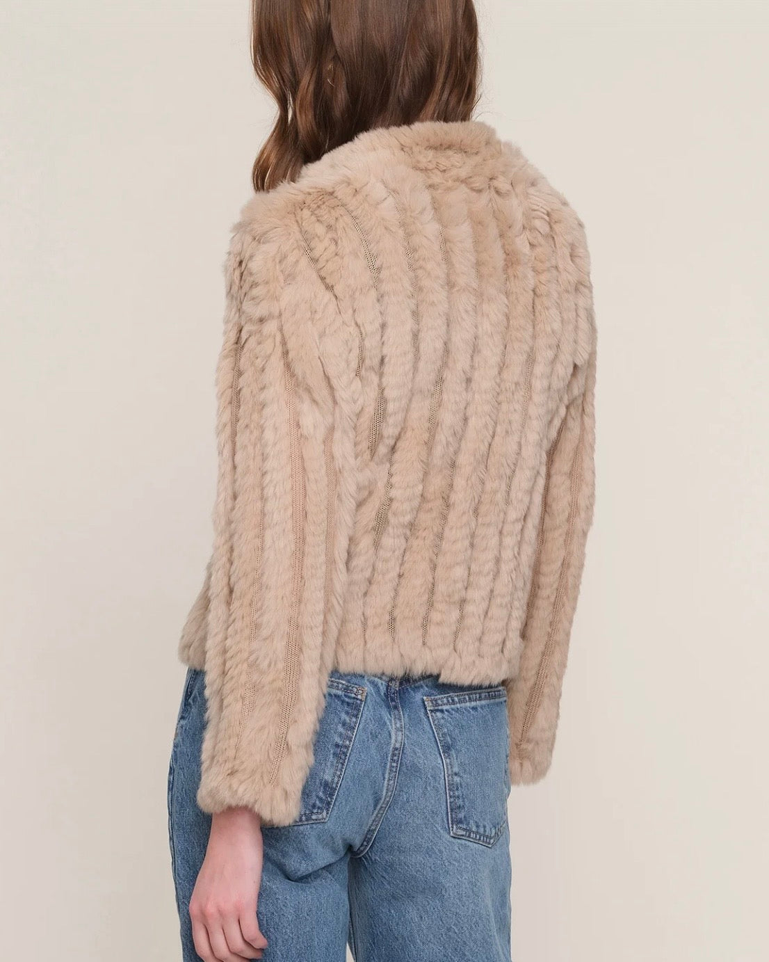 Rosa Fur Jacket- Wheat