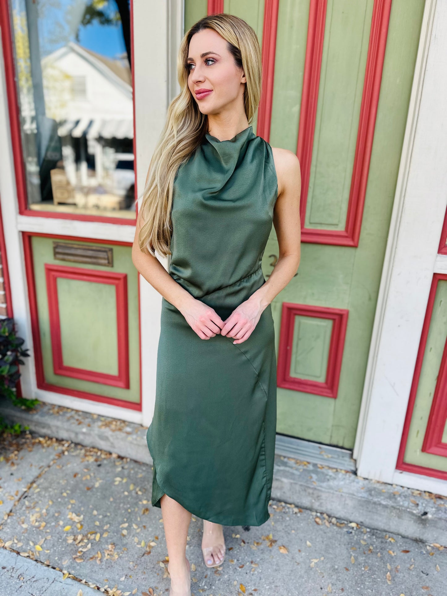 Laurel Maxi Dress- Forest