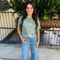 Z Supply Spicy Marg Boyfriend Tee- Hunter Green