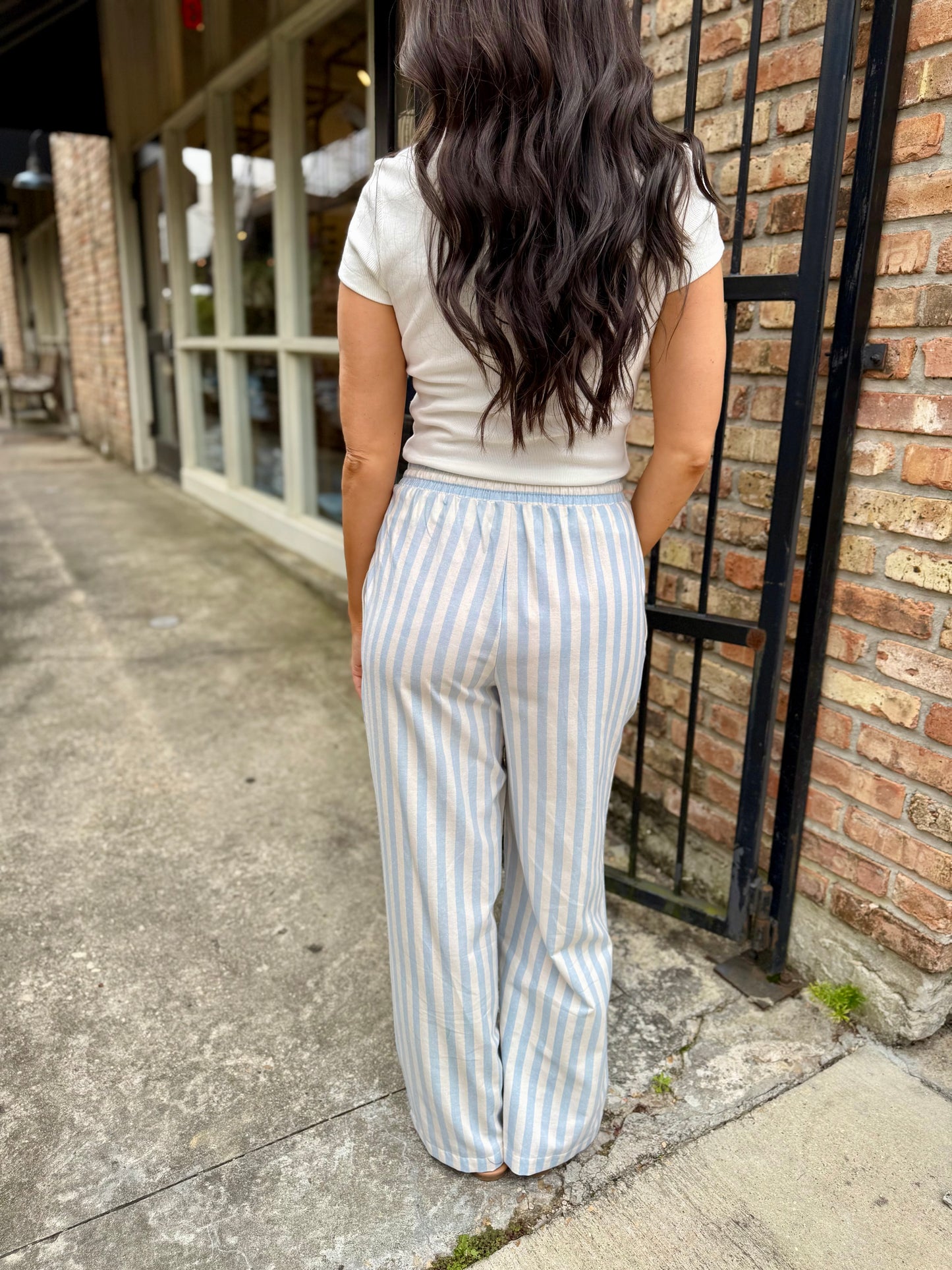 Betty Basic Ribbed Tee- Off White