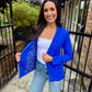 Paul Pocket Blazer- Electric Blue