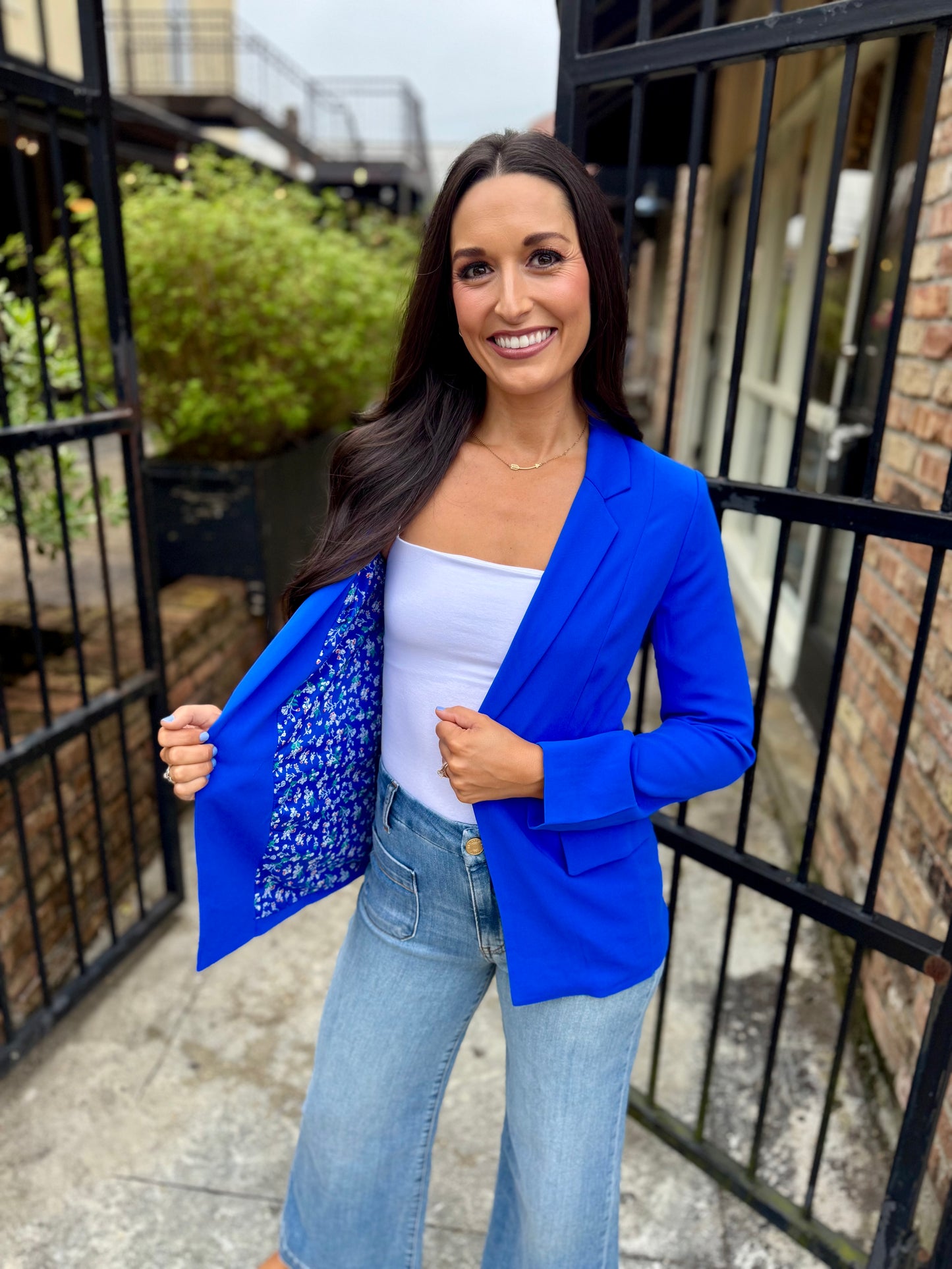 Paul Pocket Blazer- Electric Blue