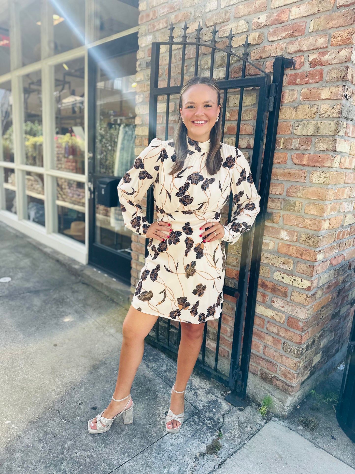 Echoes of Romance Mini Dress- Cream