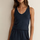 Z Supply Stately V-Neck Tank- Eclipse