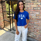 SSA Heart Top- Royal Blue