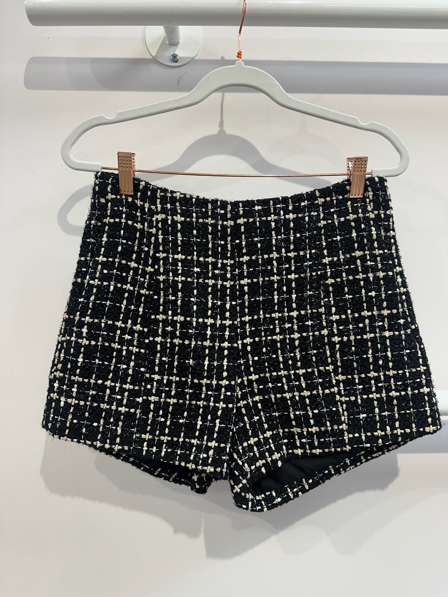 Tabitha Short- Black Tweed