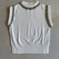 Glamour Edge Rhinestone Tank- White